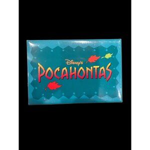 Disney Movie Pocahontas Blowing Leaves Movie‎ Promo Pin 3”x2” Princess Disneyana